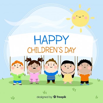 Happy children's day background Free Vector