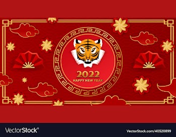 happy chinese lunar new year tiger year 2022