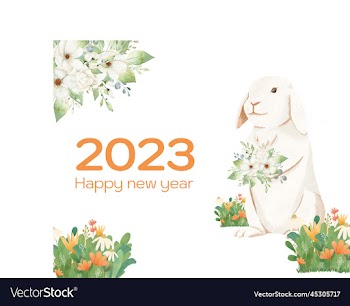 happy chinese new year 2023 the year of rabbit