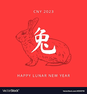 happy chinese new year 2023 the year of rabbit