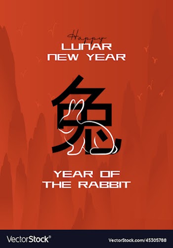 happy chinese new year 2023 the year of rabbit