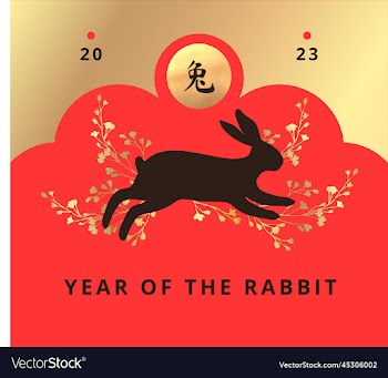 happy chinese new year 2023 the year of rabbit
