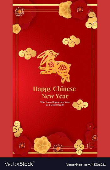 happy chinese new year 2023 the year of rabbit