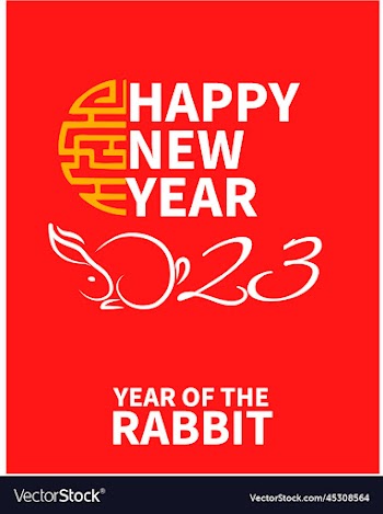 happy chinese new year 2023 the year of rabbit