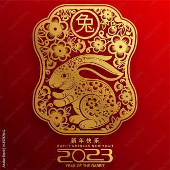 Happy chinese new year 2023 year of the rabbit