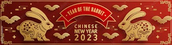 Happy chinese new year 2023 year of the rabbit