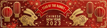 Happy chinese new year 2023 year of the rabbit