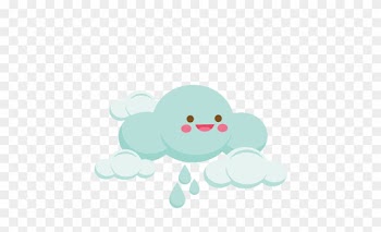 Happy Cloud Svg Scrapbook Cut File Cute Clipart Files - Cartoon