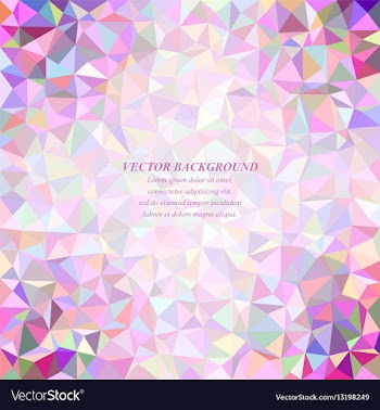 Happy colorful abstract tiled triangle background vector image