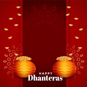 Happy dhanteras background Free Vector