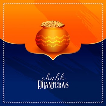 Happy dhanteras background Free Vector