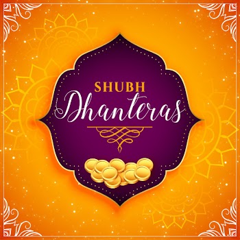 Happy dhanteras background Free Vector