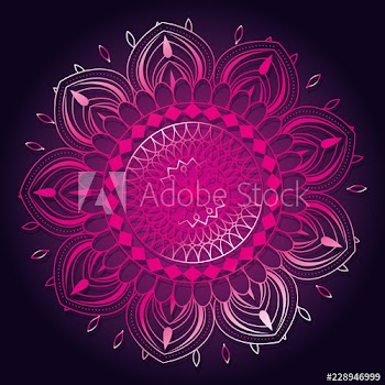 happy diwali card with mandala