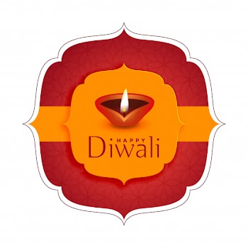 Happy diwali festival wishes card illustration Free Vector