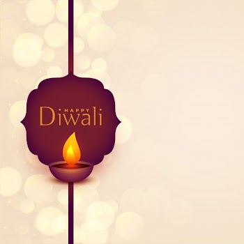 Happy diwali festival wishes illustration with text space Free Vector