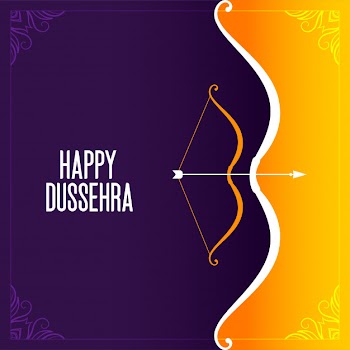 Happy dussehra background Free Vector