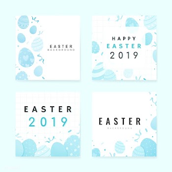 Happy Easter 2019 card design | Free stock vector - 563381