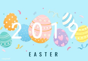 Happy Easter 2019 card design | Free stock vector - 563384