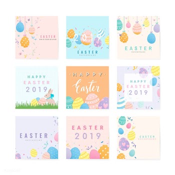 Happy Easter 2019 card design | Free stock vector - 563385