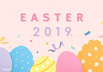 Happy Easter 2019 card design | Free stock vector - 563389