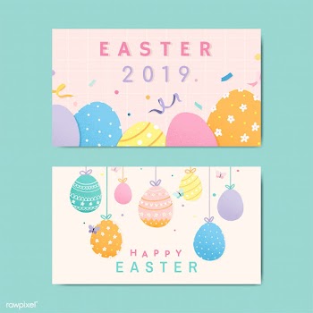 Happy Easter 2019 card design | Free stock vector - 563390