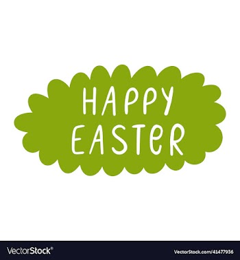 happy easter banner trendy easter design