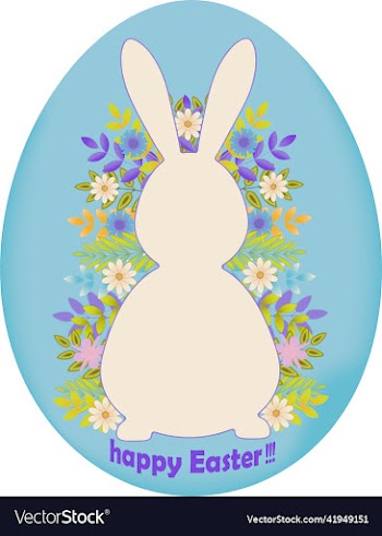 happy easter bunny greeting card