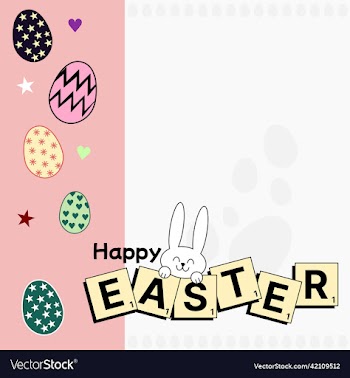 happy easter celebration greeting card