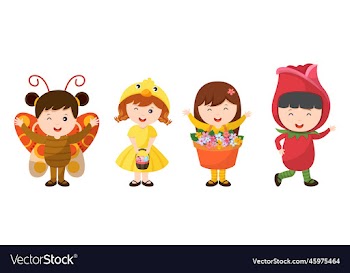 happy easter cute cartoon character set festival