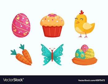 happy easter design element