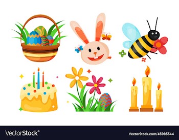 happy easter design element