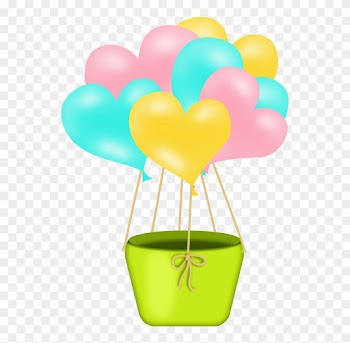 Happy Easter, Easter Bunny, Easter Baskets, Clip Art, - Balao Chuva De Amor