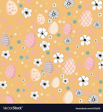 happy easter egg pattern background