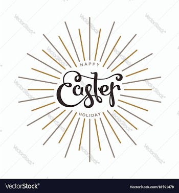 Happy easter holiday vector image