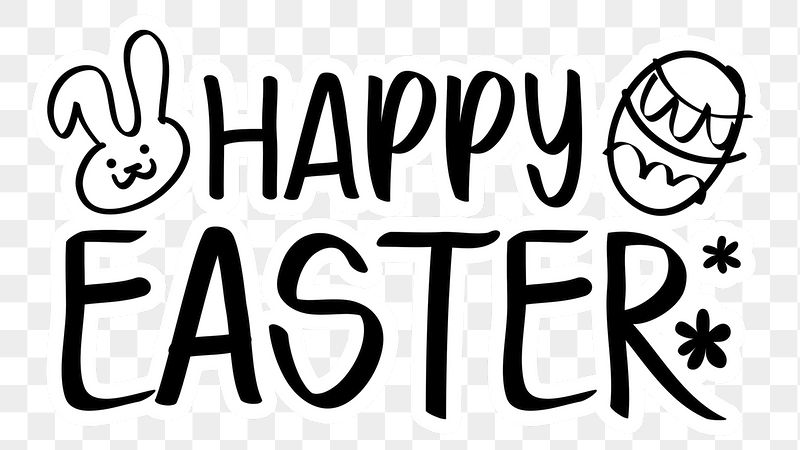 Happy Easter png word sticker | Free PNG - rawpixel