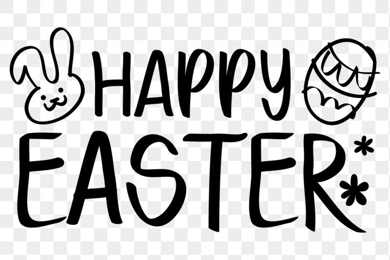 Happy Easter png word sticker, | Free PNG - rawpixel