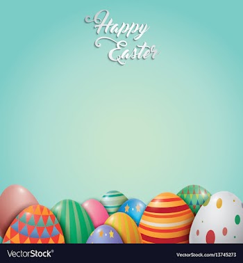  					Happy easter vector image														
