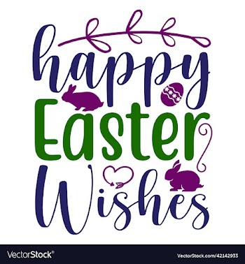 happy easter wishes silhouette bunny