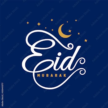 Happy Eid Mubarak  minimalist Calligraphy style typography for  social media