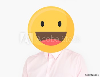 Happy emoji man