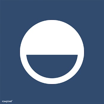 Happy emoticon on blue background | Free stock vector - 457661