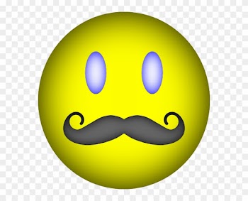 Happy Face Mustache Clip Art At Clker Com Vector Clip - Smiley