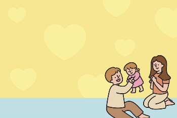 Happy family cartoon illustration, yellow | Free PSD - rawpixel