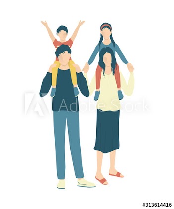 Happy family concept