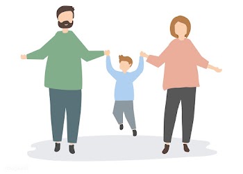 Happy family holding hands illustration | Free stock vector - 469915