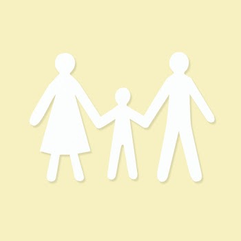 Happy family paper hand craft element | Free stock illustration | High Resolution graphic