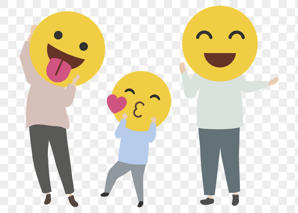 Happy family png cartoon collage | Free PNG - rawpixel