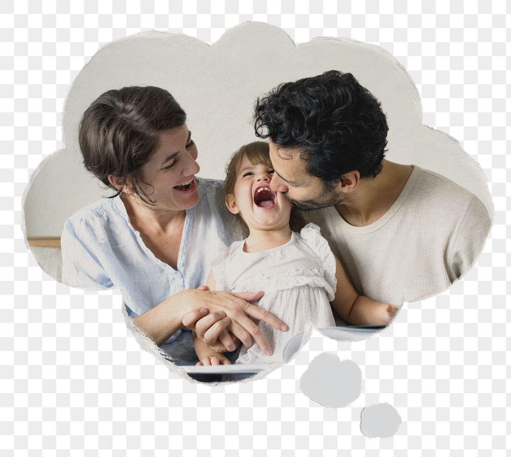 Happy family png sticker, speech | Free PNG - rawpixel