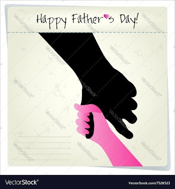 Happy Fathers day background or card vector image
