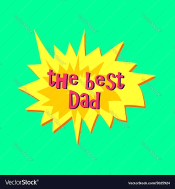 Happy Fathers Day sticker vector image